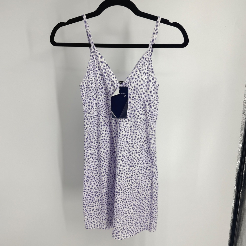 Brandy Melville Purple Leopard Colleen Mini Dress One Size NWT Made in Italy